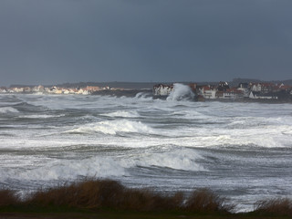 tempete plage d'ambleteuse