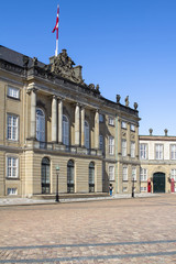 Fototapeta na wymiar Amalienborg Palace Copenhagen, Denmark