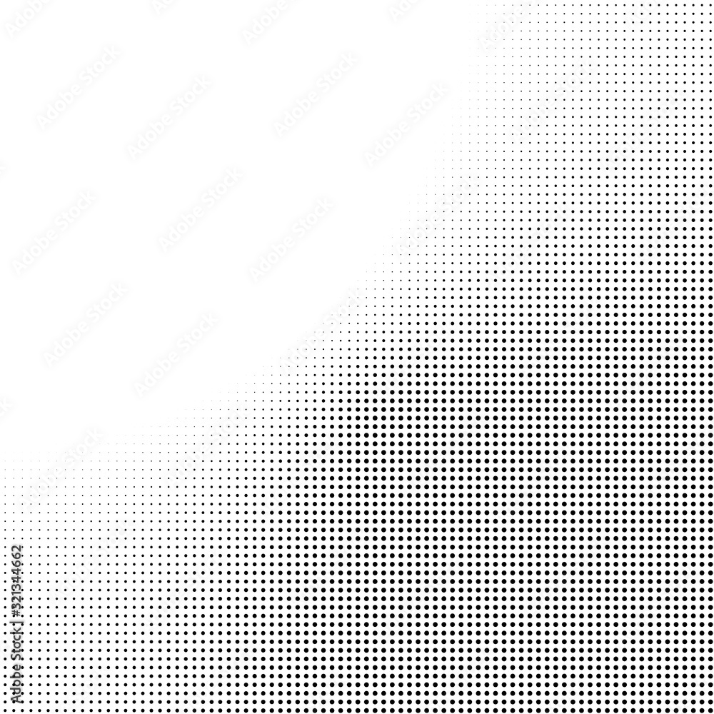 Poster abstract halftone background in black and white. dotted vector pattern