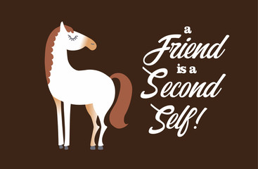 Horse logo design. Use it for makeing web or print posters for equine competitions or stable. Vector illustration.