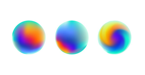 Abstract poster design. Bubble shapes isolated. Vector illustration.