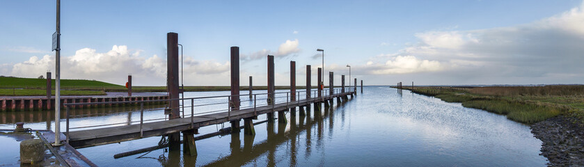 channel and closed to adjust the water level