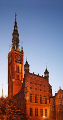 Obraz premium Townhouse at Dluga street in Gdansk. Poland