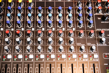 Control keys and control mix for mixing music.-Image
