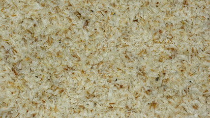 Close-up of Psyllium Husk, Plantago, Food Background
