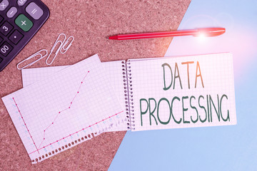 Handwriting text writing Data Processing. Conceptual photo collection and manipulation of items of...
