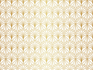 Classic art deco seamless pattern. Geometric stylish ornament. Vector antique texture.