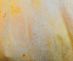 Painted raw rough leather.