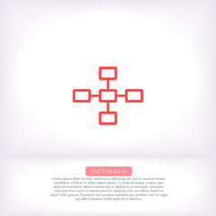 Fototapeta premium Network vector icon , lorem ipsum Flat design