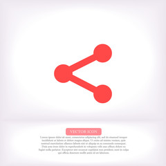 Network vector icon , lorem ipsum Flat design