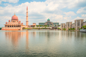 Putra Mosque in Kuala Lumpur, Malaysia.