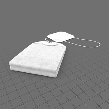 Tea bag with label 4