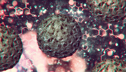 New coronavirus 2019-ncov. 3D illustration