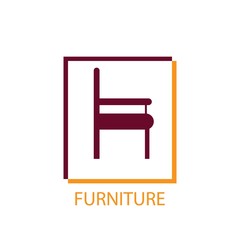 furniture logo vector