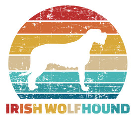 Irish Wolfhound vintage color