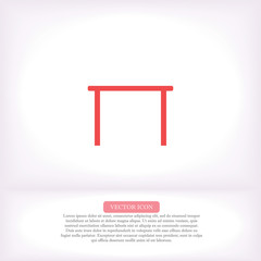Tableicon vector icon , lorem ipsum Flat design