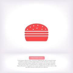 Burgeicon, burgevector vector icon , lorem ipsum Flat design