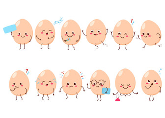 Cute cartoon character Egg