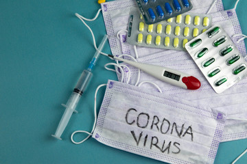 Coronavirus 2019-nCoV. Corona virus outbreaking. Epidemic virus Respiratory Syndrome. China.