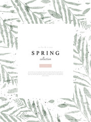 social media banner template for advertising spring arrivals collection or seasonal sales promotion.