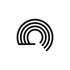 simple initials c, cc, gc, cg geometric network line and digital data logo