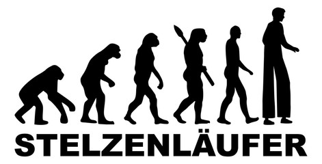 Stiltwalker darwin evolution icon german