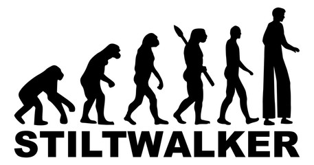Obraz premium Ikona ewolucji Stiltwalkera