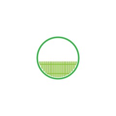 Fence logo icon vector