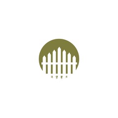 Fence logo icon vector