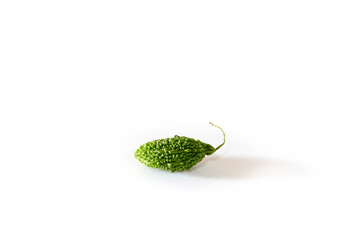 Bitter gourd isolated on a white background