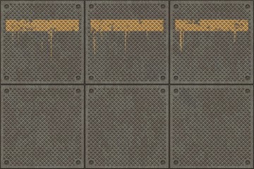 Background with metal door design