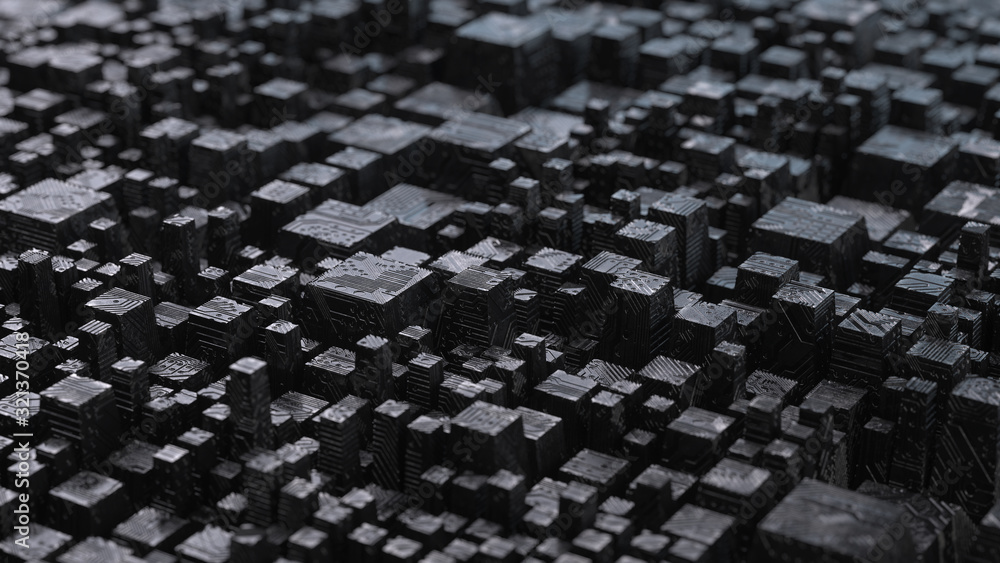 Aufkleber circuit board,abstract network technology background,3d rendering,conceptual image.