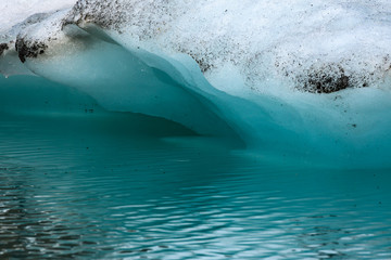 Edge of Small Glacier and Blue Water