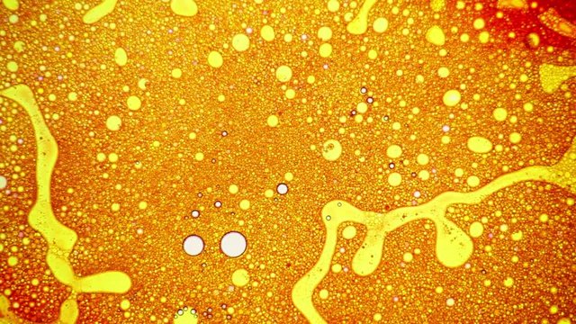 Amazing golden abstract dinamic pattern with bubbles