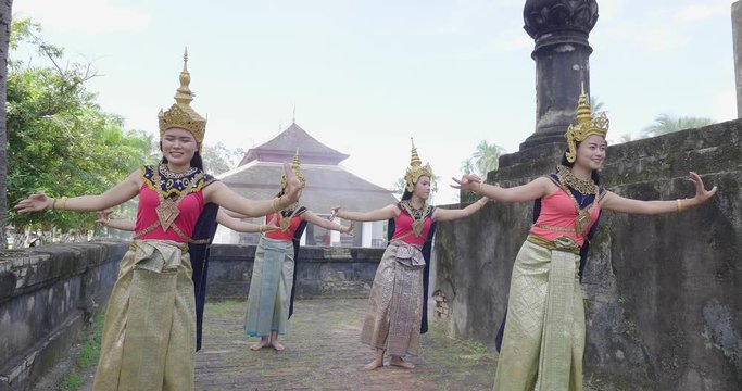 Fon Nang Keo Lao Classical Dancing, Video In 4K