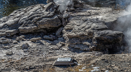 MORTAR GEYSER, YELLOWSTONE