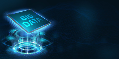 Business, Technology, Internet and network concept. Big Data Internet Information.