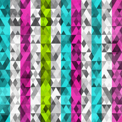 abstract color triangles seamless with grunge effect