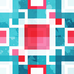 abstract squares seamless texture with grunge effect