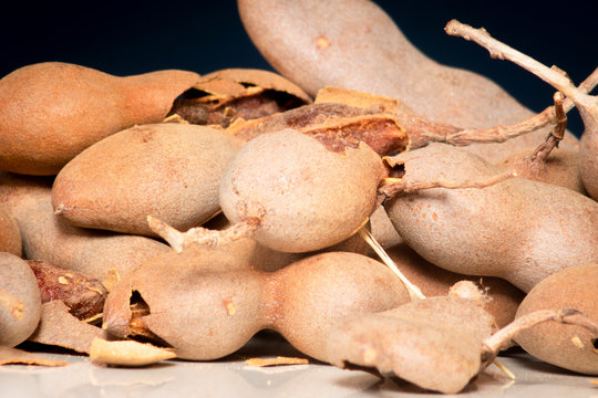 Tamarind tropical fruit - Tamarindus indica 
