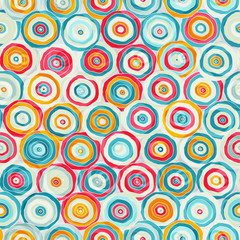 Fototapeta premium bright abstract psychedelic seamless pattern