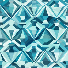 cold color diamond seamless pattern