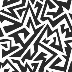 monochrome ancient seamless pattern
