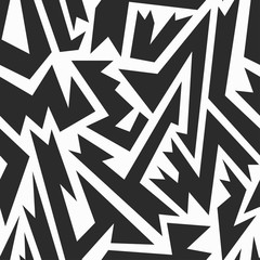 monochrome ancient seamless pattern