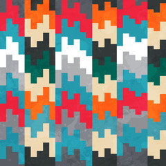 retro pixels seamless pattern