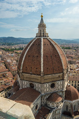 Fototapeta premium Florence cityscape with the dome of Florence Cathedral Santa Maria del Fiore.