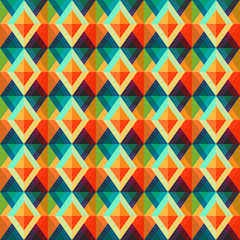 retro rhombus seamless pattern