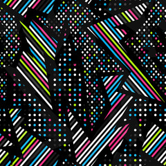 spectrum music geometric seamless pattern