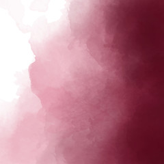 Dark burgundy, wine color watercolor background. Dark red luxury background.