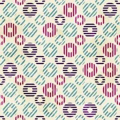 Rollo vintage circle seamless pattern with paper effect © gudinny
